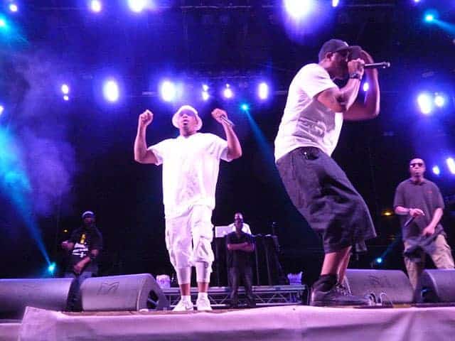 Man dancing on a stage