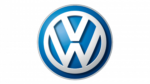 three dimensional 2000 Volkswagen logo