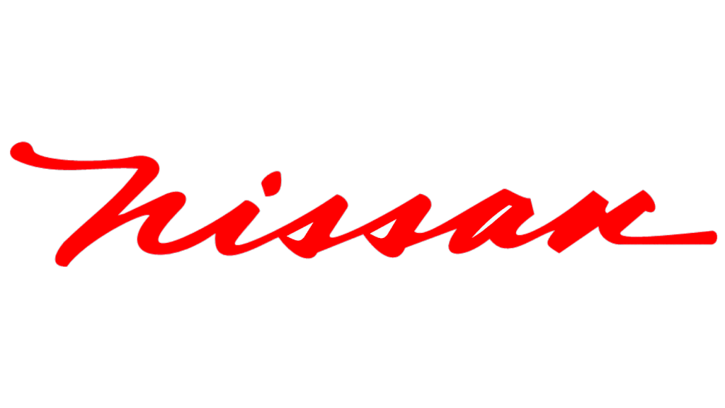 Nissan Logo red and white
