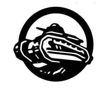 black and white Renault Logo
