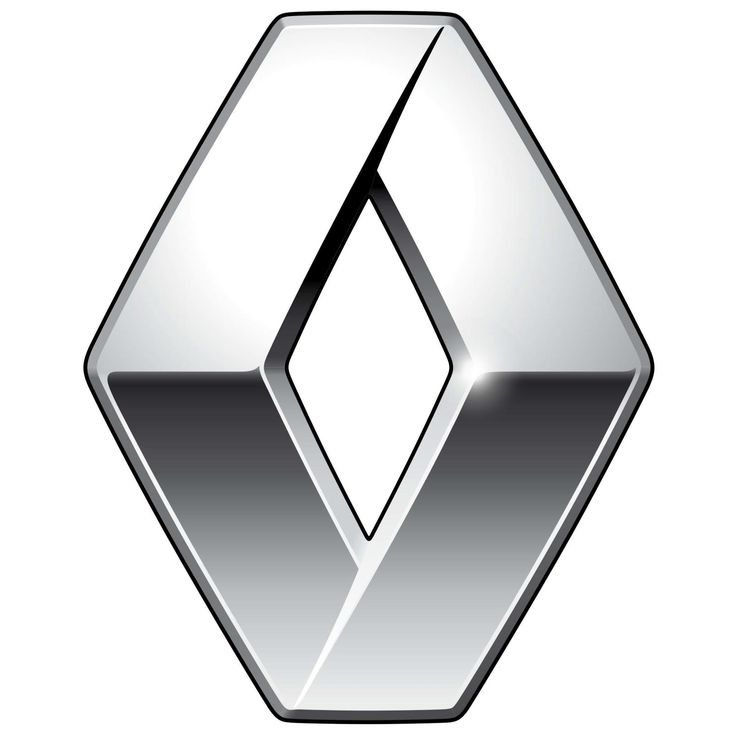 Renault Logo silver design