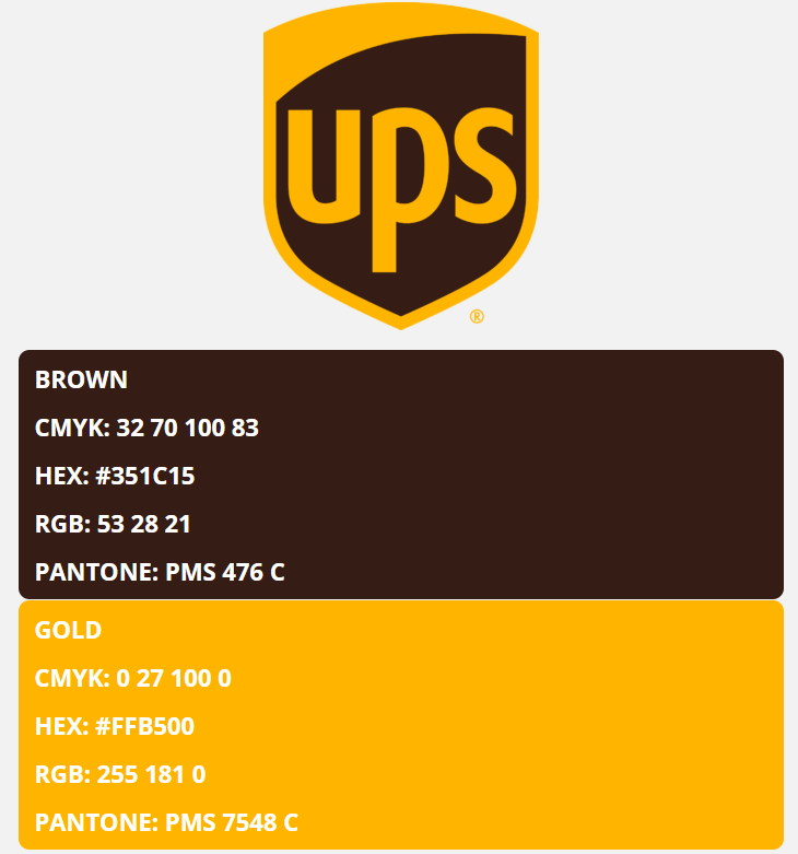 UPS logo hex colors
