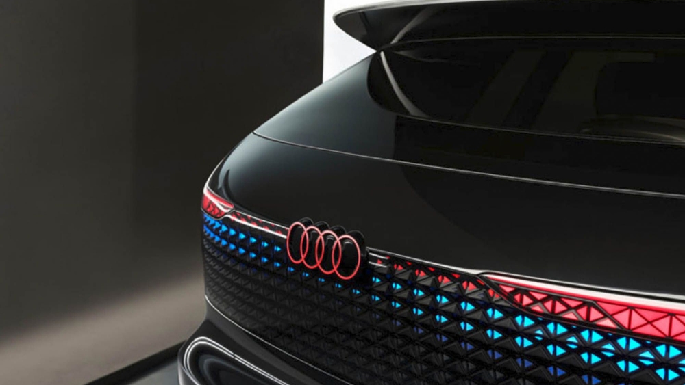Audi logo on a car