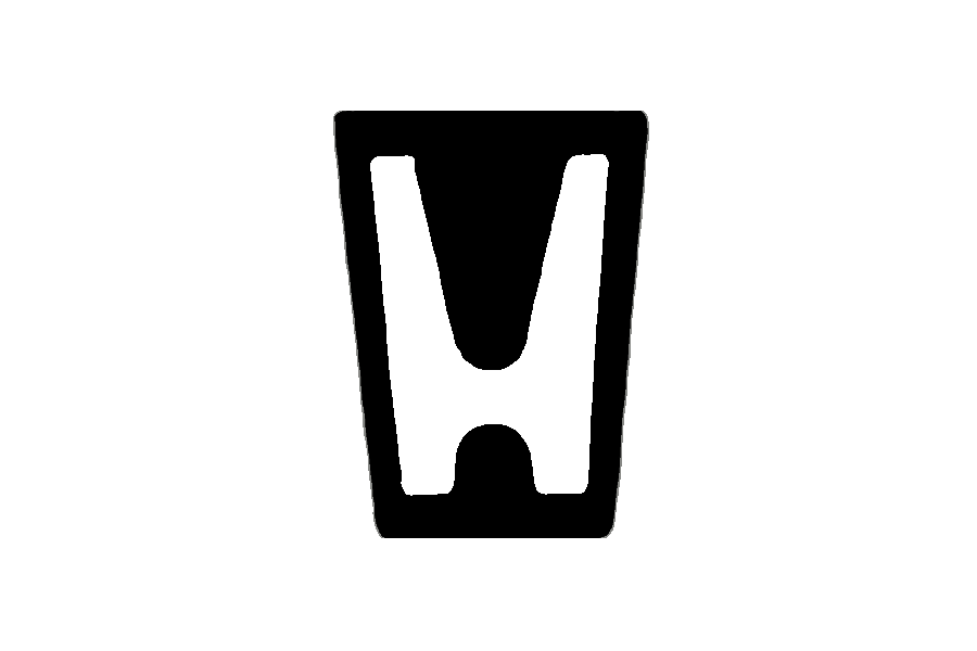 Honda Logo black and white 1969