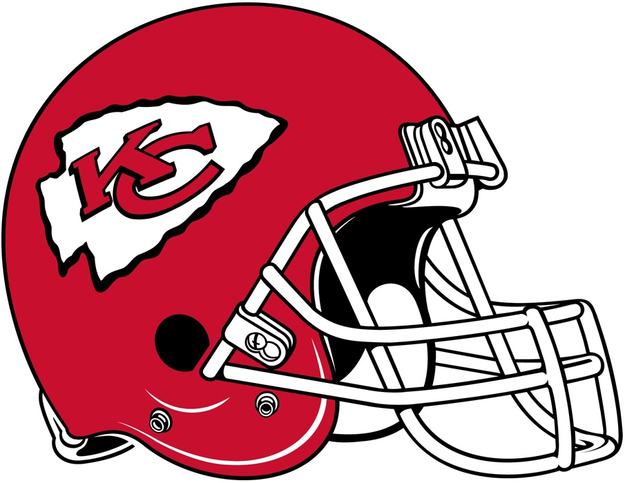 Kansas City Chief's Logo on Football Helmet