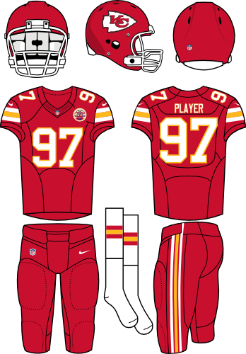 Kansas City Chief's Logo on a jersey