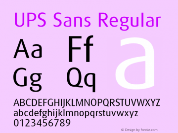 UPS logo font