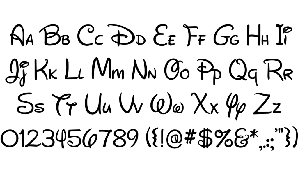Disney text