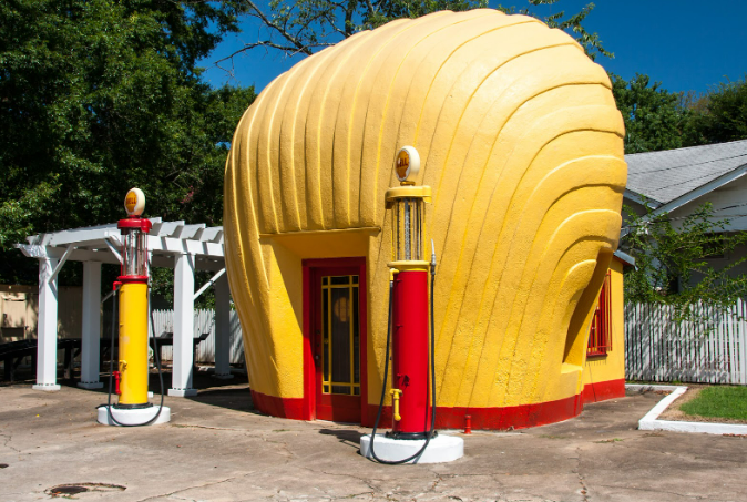 vintage shell station