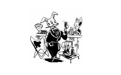 playboy magazine rabbit black and white