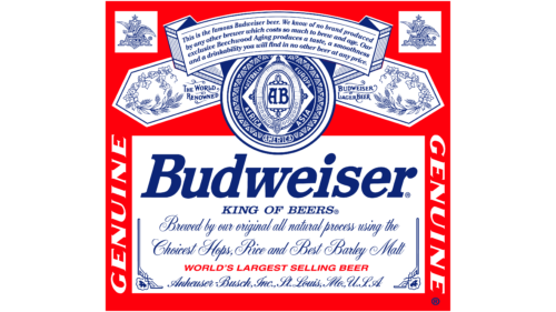 Alternate version of the Budweiser logo