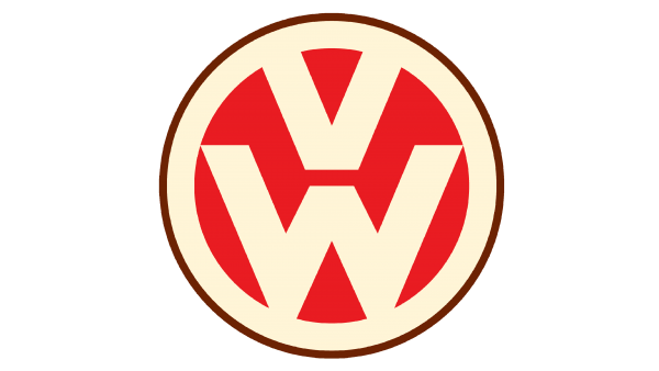 Volkswagen ads color logo 1945