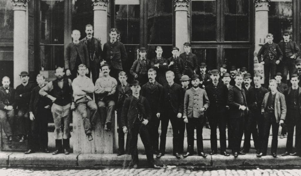 Vintage black and white photo