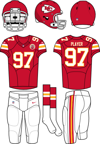 Kansas City Chief's Logo on a jersey