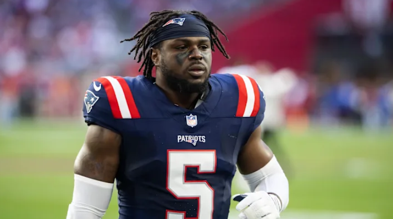 Football player wearing a jersey
