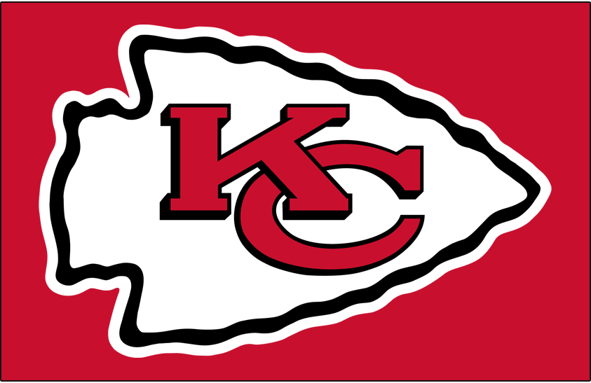 Kansas City Chief's Logo with Red Background