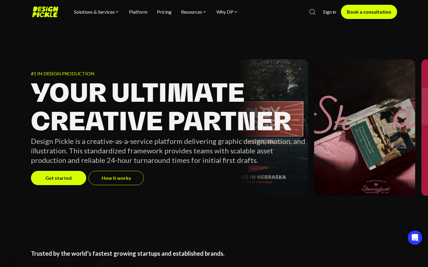 Design Pickle marketing page captured July 2026