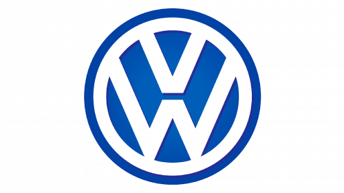 1999 blue and white Volkswagen logo