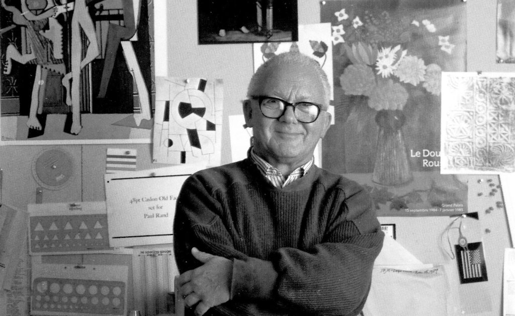 Paul Rand graphic design black and white photos
