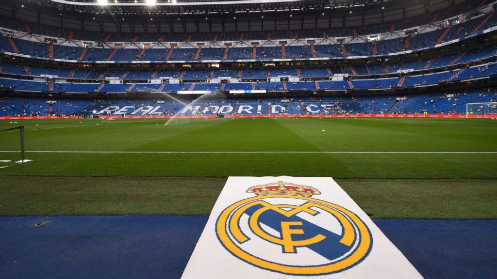 Real Madrid Logo in field