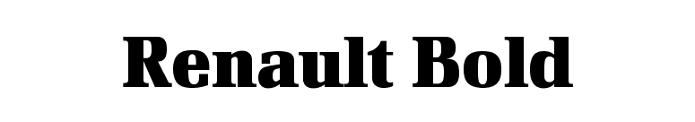 Renault Logo font