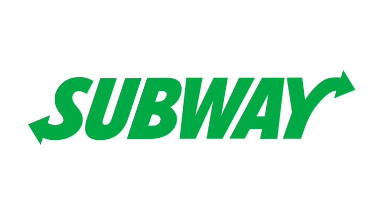 Subway with green text