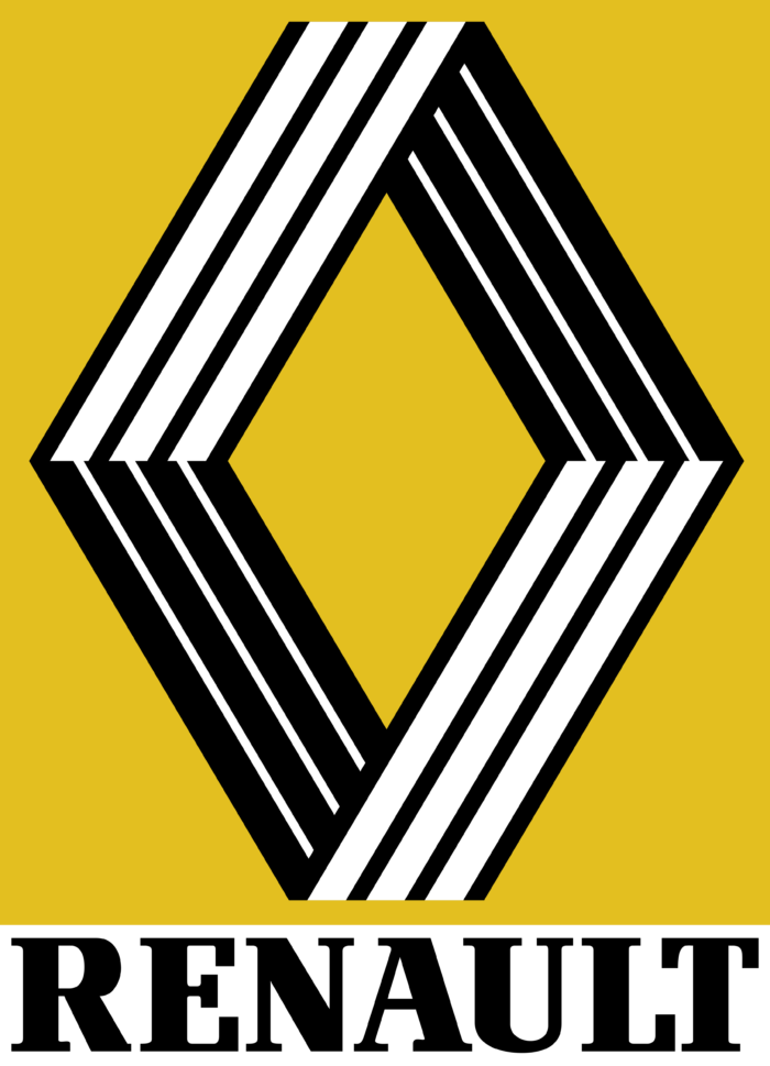 Renault Logo yellow and black