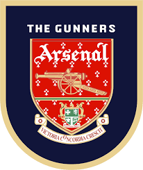 red white and blue Arsenal Logo 1996