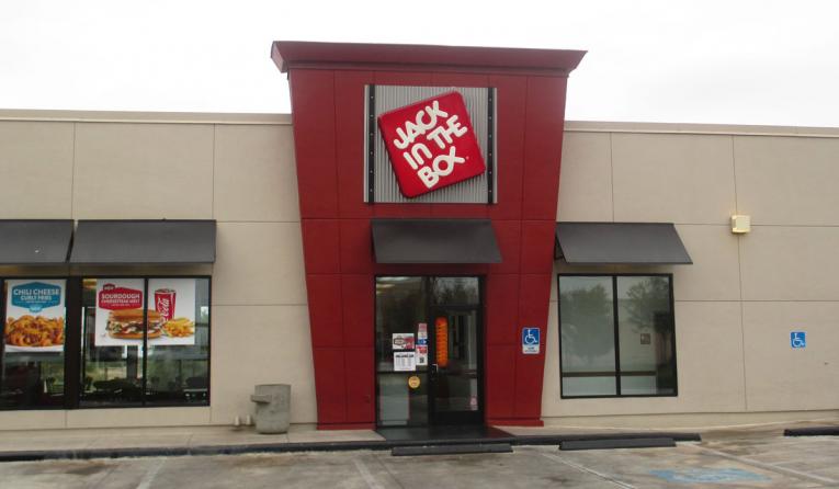 Jack and the Box Logo on building front
