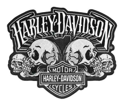 Harley Davidson Logo with skulls